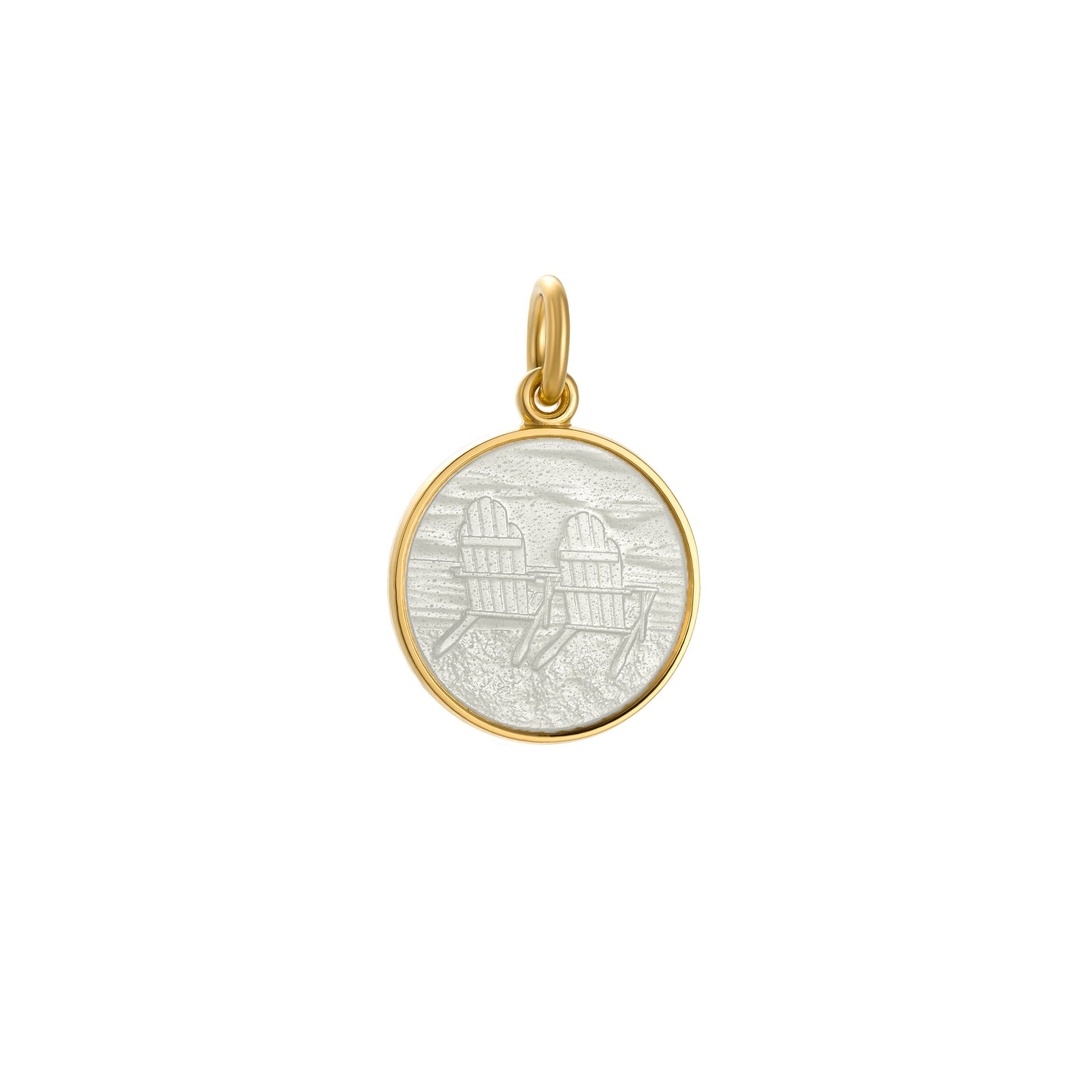 Colby Davis Pendant: Small Adirondack Chairs - Gold Vermeil