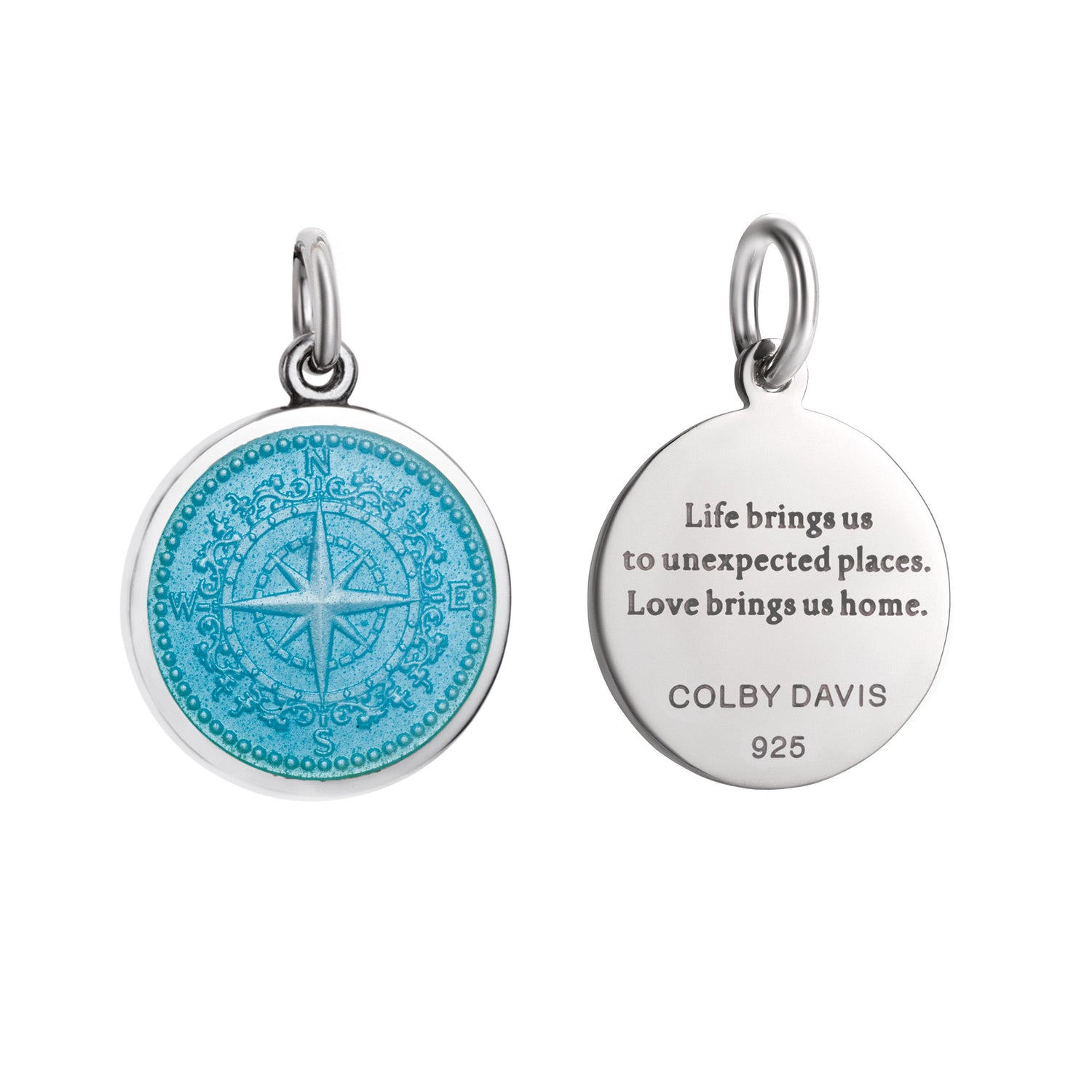 Colby Davis Pendant: Small Compass Rose - Sterling Silver