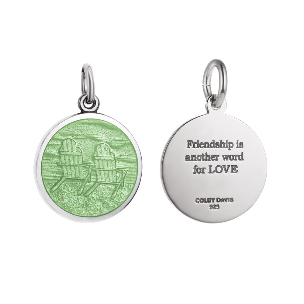 Colby Davis Pendant: Small Adirondack Chairs - Sterling Silver