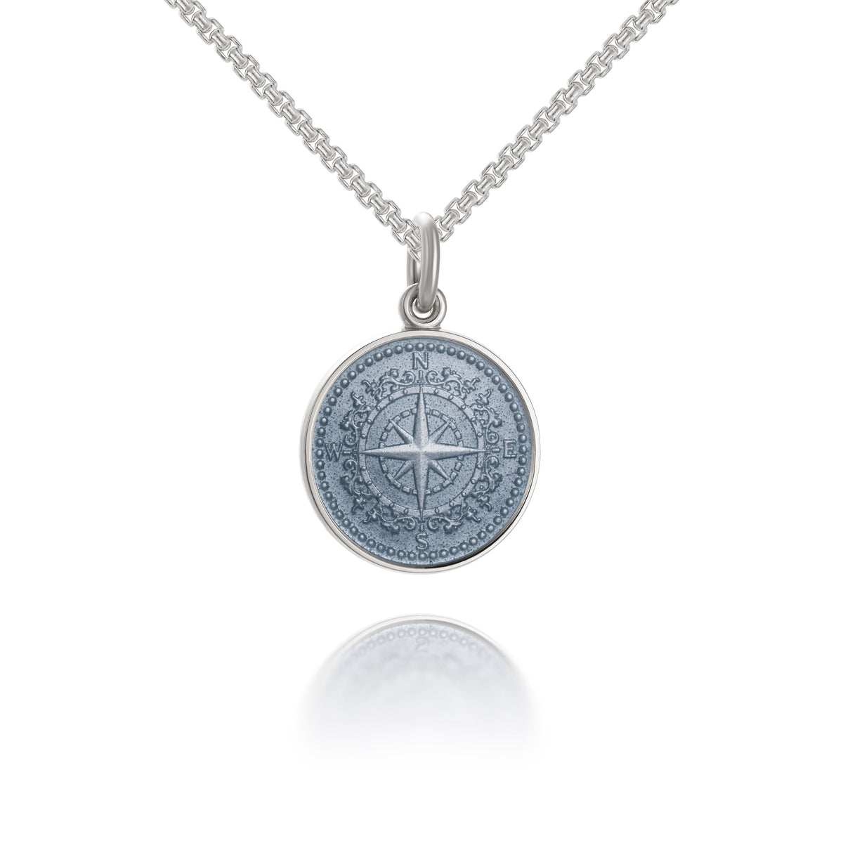 Colby Davis Pendant: Small Compass Rose - Sterling Silver