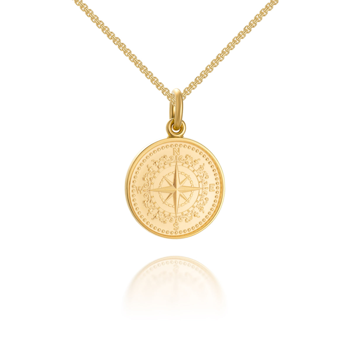 Colby Davis Pendant: Small Compass Rose - Gold Vermeil