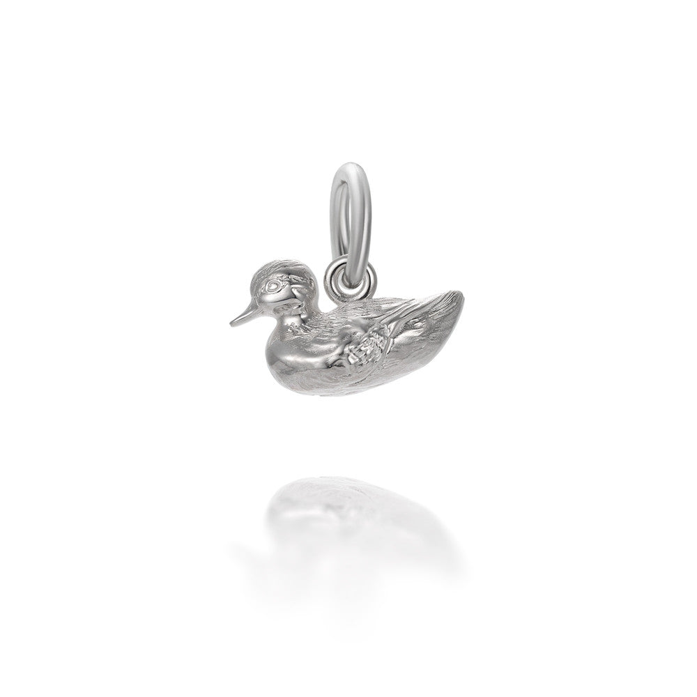 Colby Davis Pendant: Duckling Charm Sterling Silver