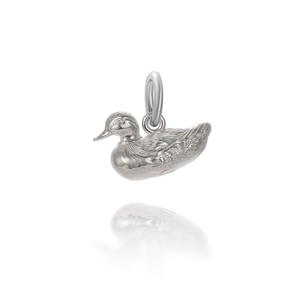 Colby Davis Pendant: Mother Duck Charm Sterling Silver