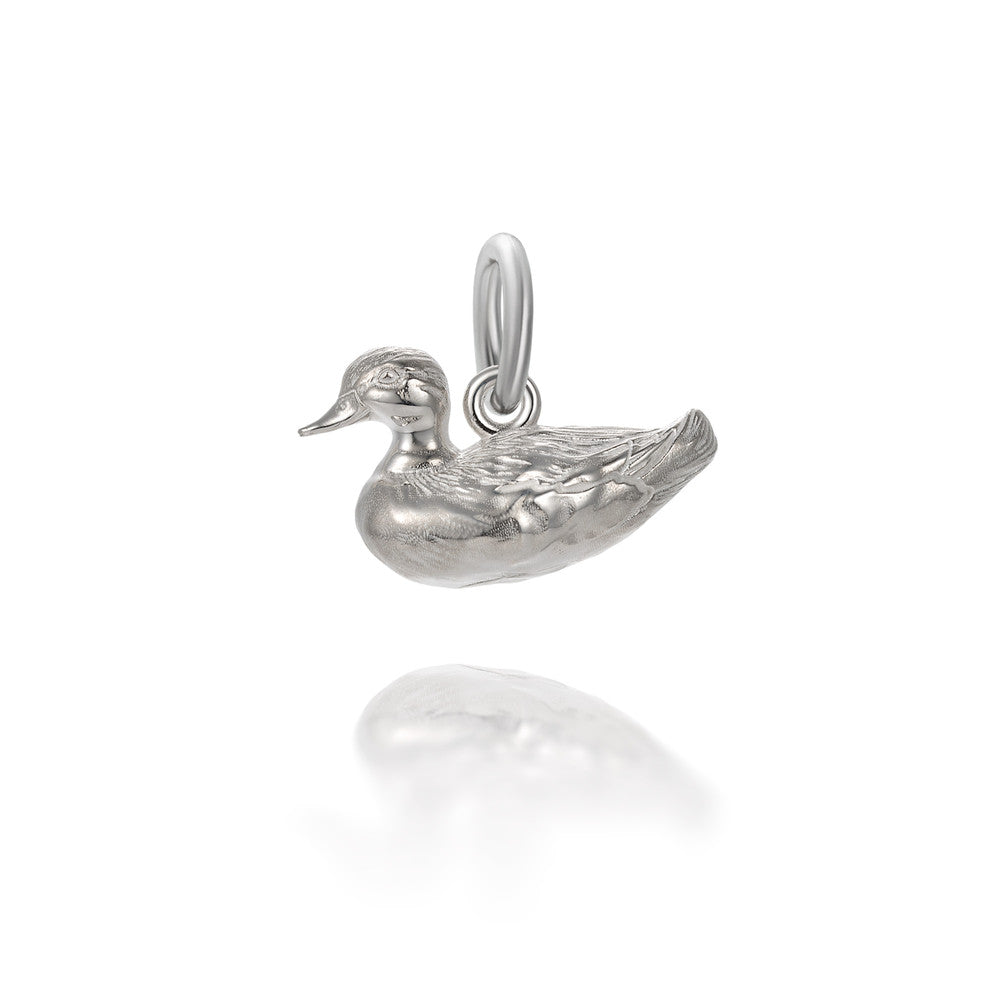 Colby Davis Pendant: Father Duck Charm Sterling Silver