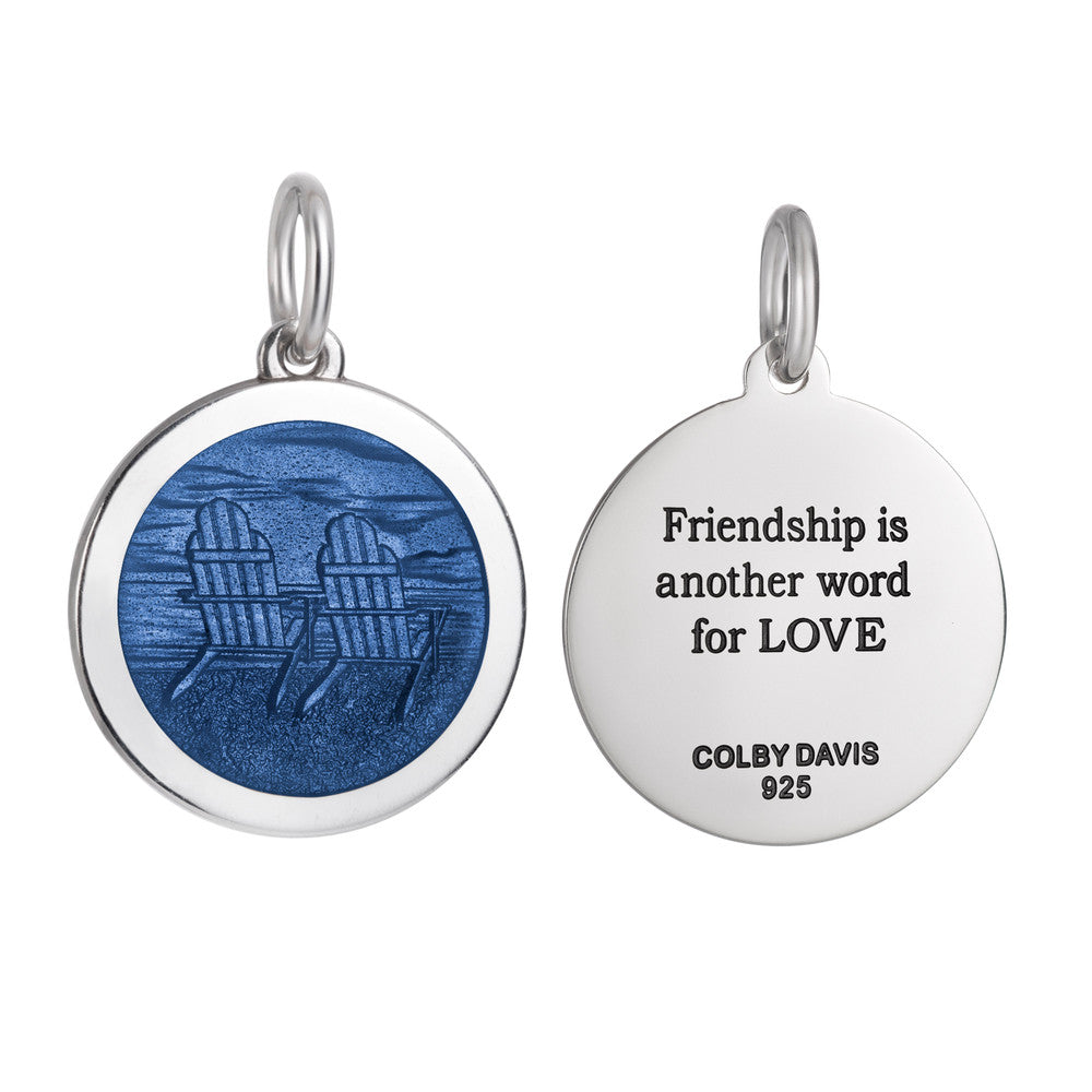Colby Davis Pendant: Medium Adirondack Chairs - Sterling Silver