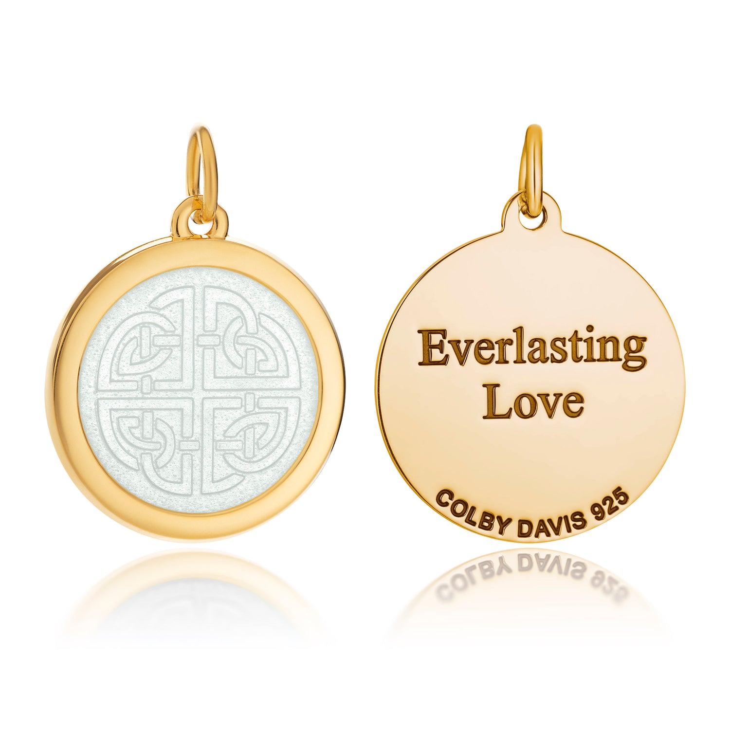 Colby Davis Pendant: Medium Mother-Daughter Knot - Gold Vermeil