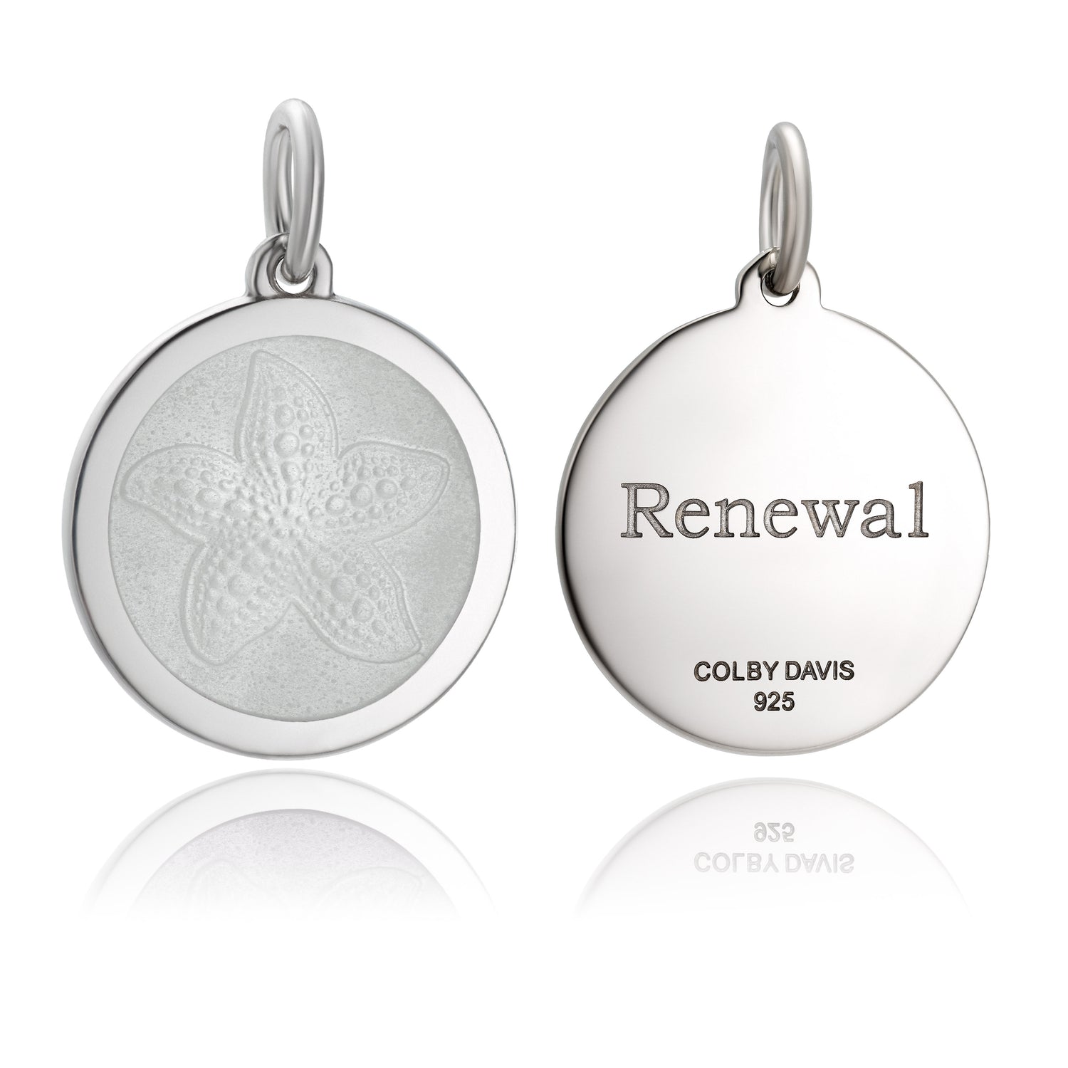 Colby Davis Pendant: Medium Starfish Pendant - Sterling Silver