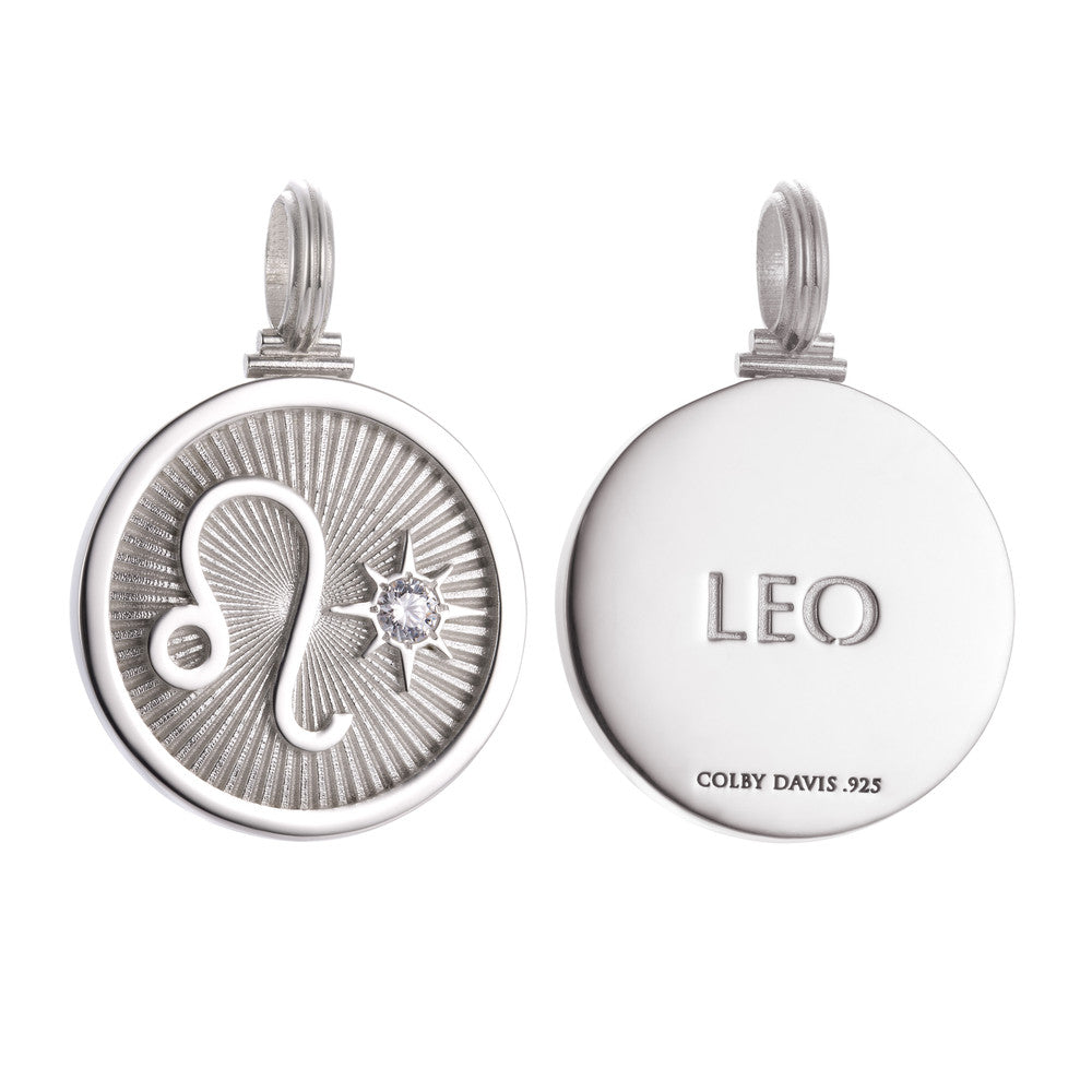 Colby Davis Pendant: Leo Zodiac - Sterling Silver