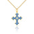 Colby Davis Pendant: Byzantine Cross - Gold Vermeil