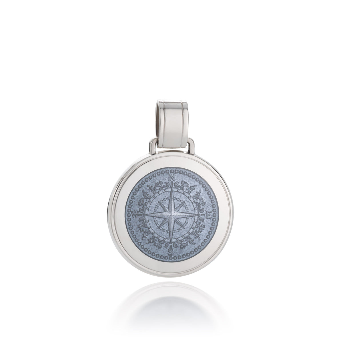 Colby Davis Pendant: Large Compass Rose - Sterling Silver