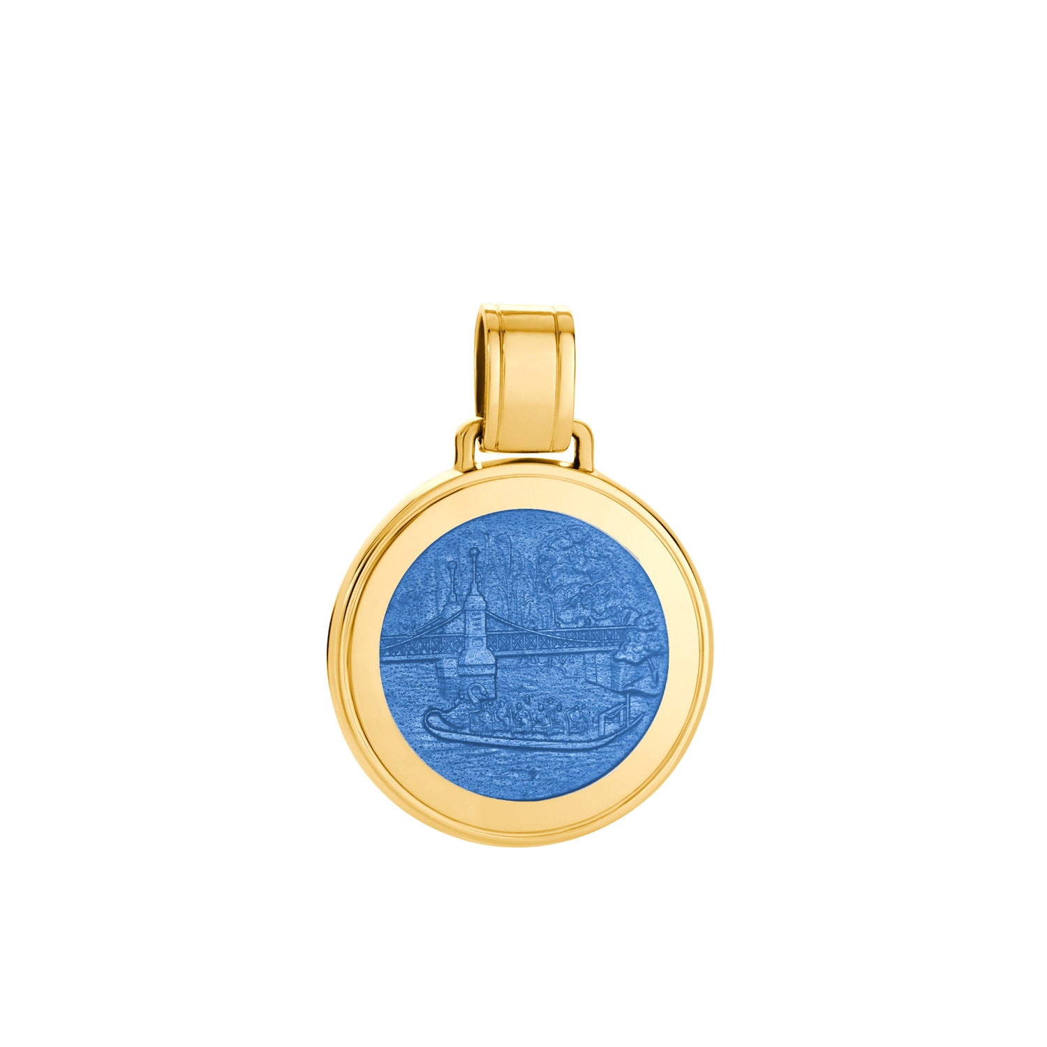 Colby Davis Pendant: Large Boston - Gold Vermeil
