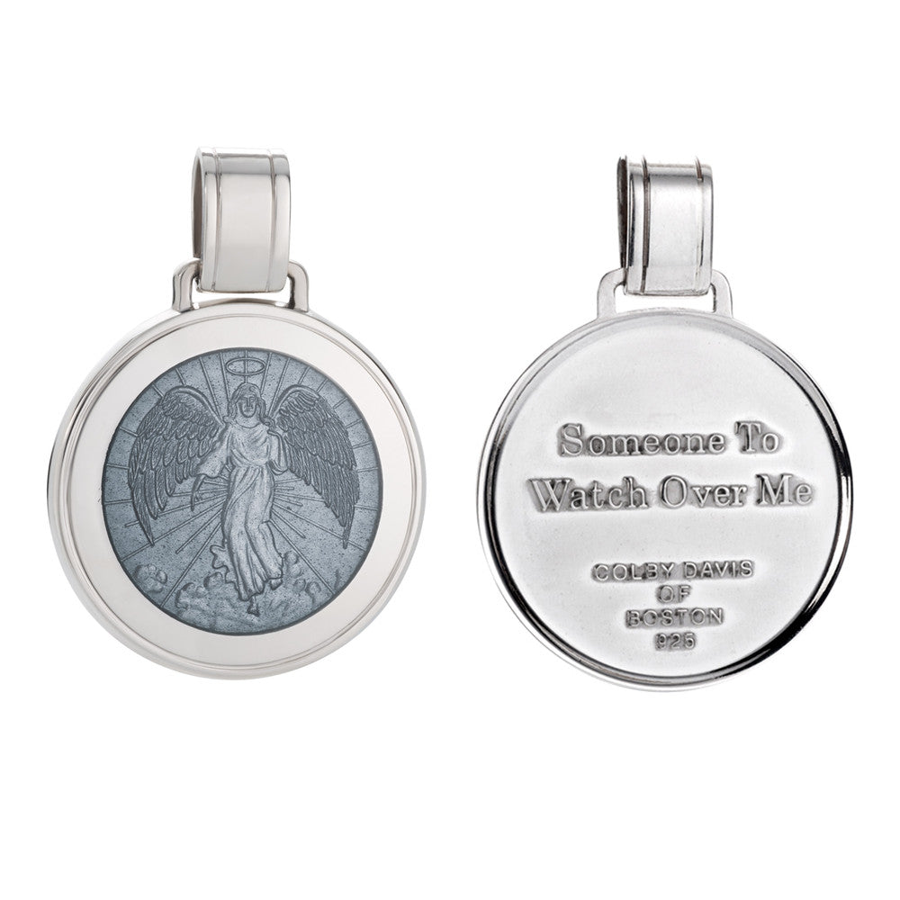 Colby Davis Pendant: Large Angel - Sterling Silver