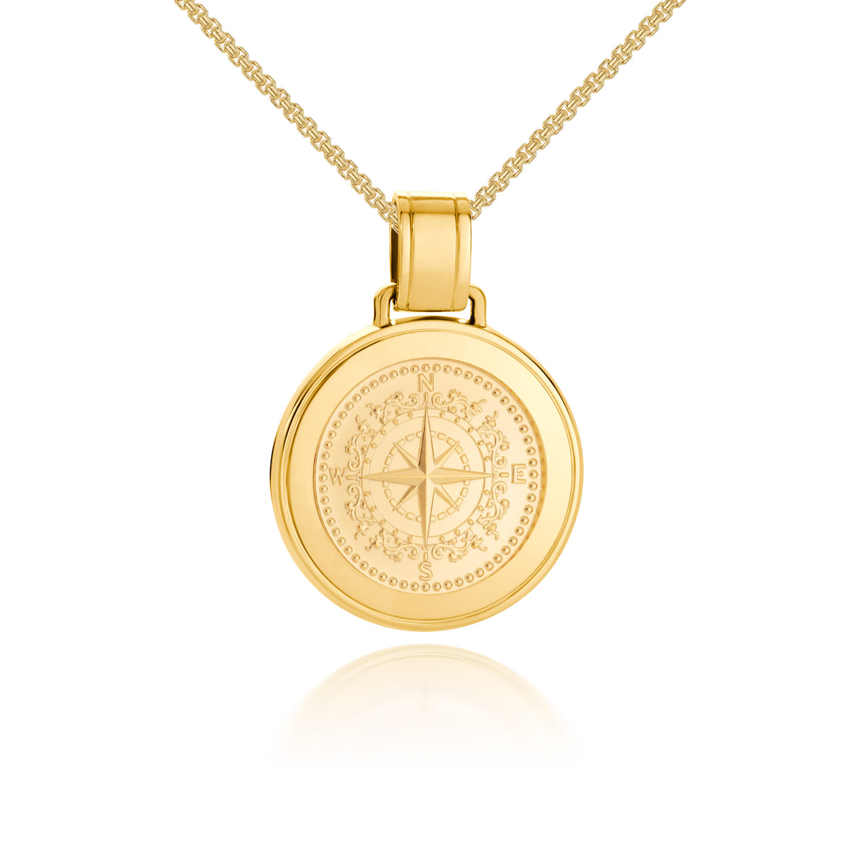 Colby Davis Pendant: Large Compass Rose - Gold Vermeil