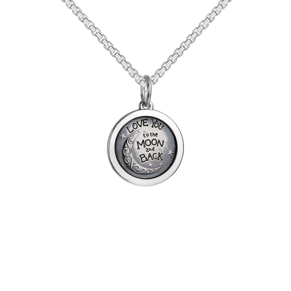 Medium Love You to the Moon and Back - Sterling Silver