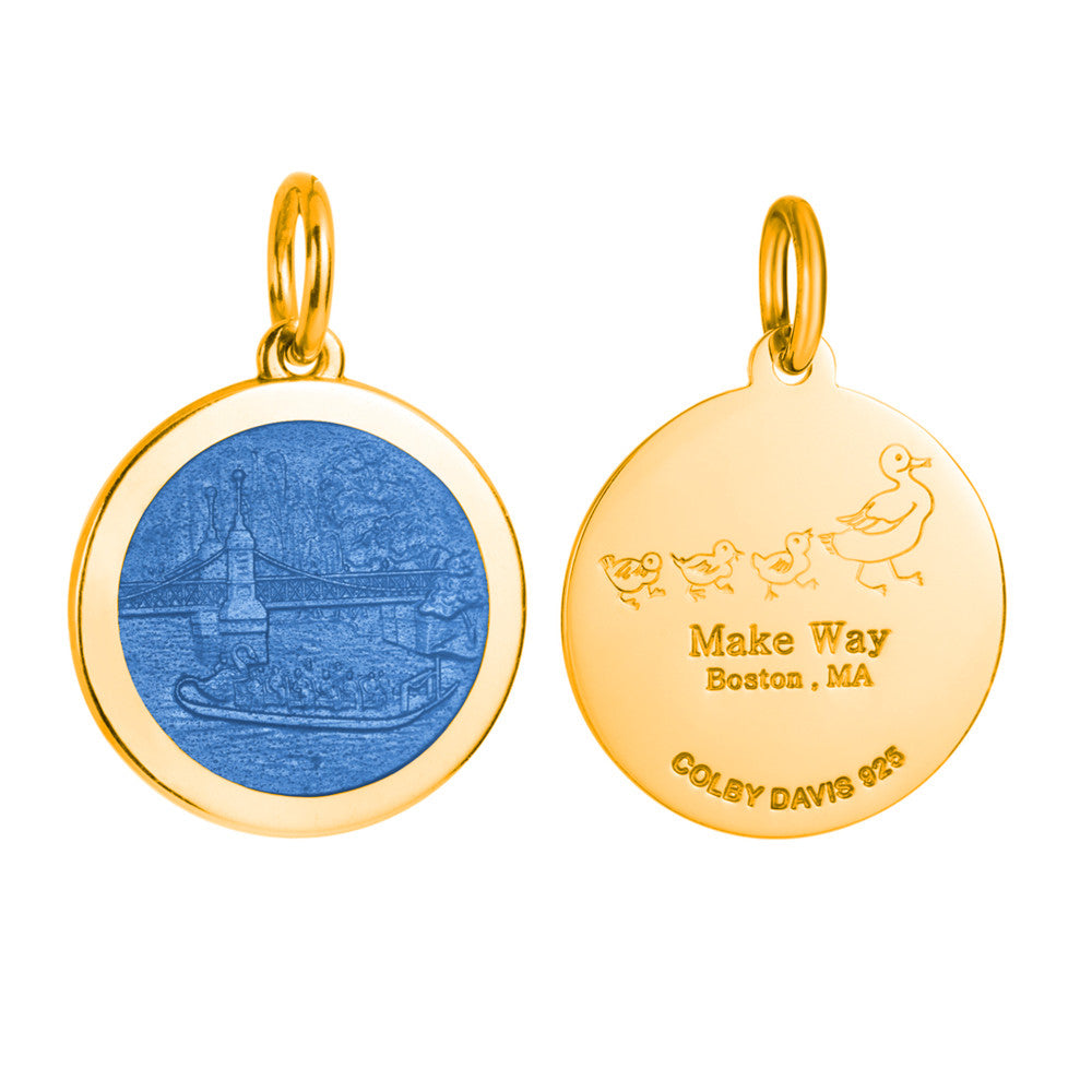 Colby Davis Pendant: Medium Boston - Gold Vermeil