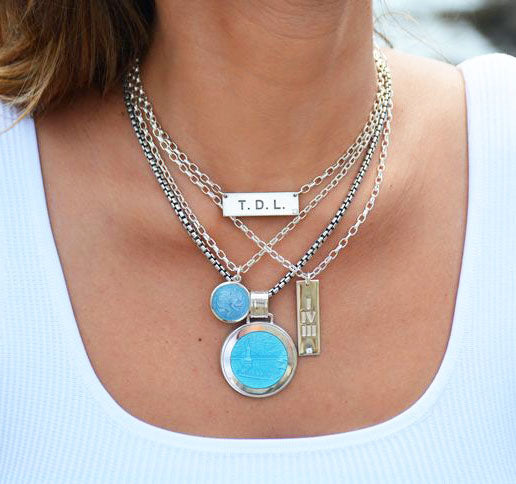 Colby Davis Pendant: Large Boston - Sterling Silver