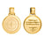 Colby Davis Pendant: Large Compass- Gold Vermeil