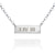 I IV III Bar Necklace