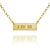 I IV III Bar Necklace - Gold Vermeil