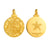 Golden Cod Round With Border Gold Vermeil