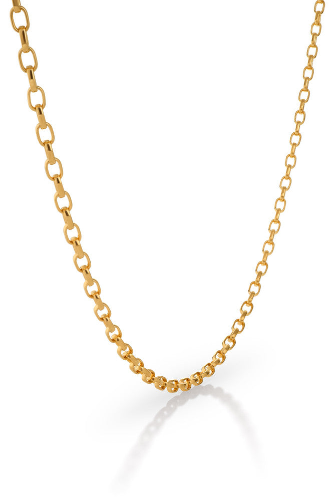 Colby Davis Chain: Gold Vermeil Petite Rolo - 16"
