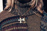 Colby Davis Pendant: Byzantine Cross - Gold Vermeil