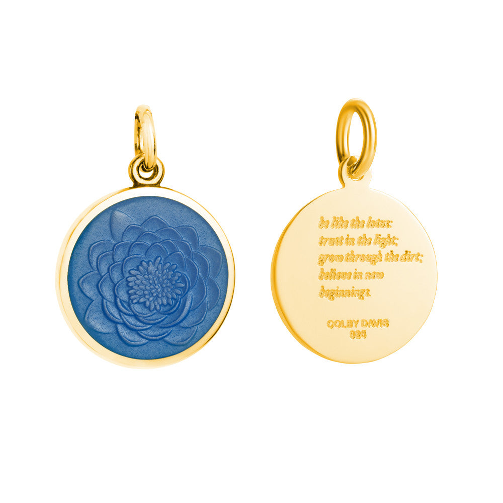 Colby Davis Pendant: Small Lotus - Gold Vermeil