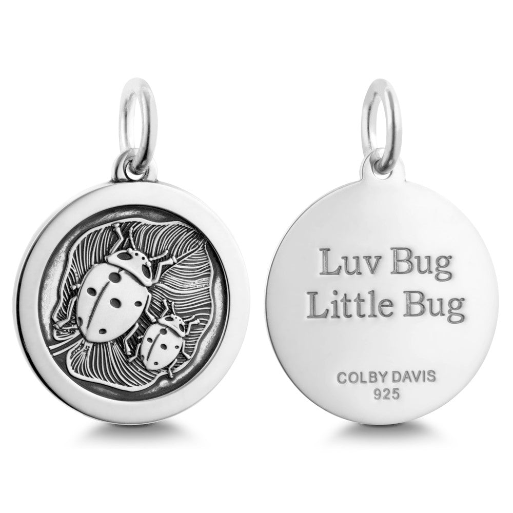 Colby Davis Pendant: Medium Luv Bug - Sterling Silver