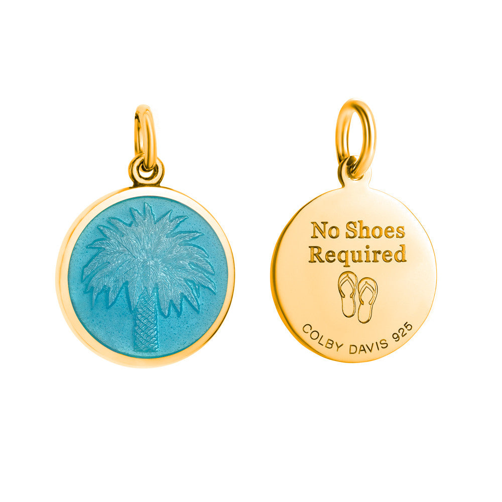Colby Davis Pendant: Small Palm Tree - Gold Vermeil