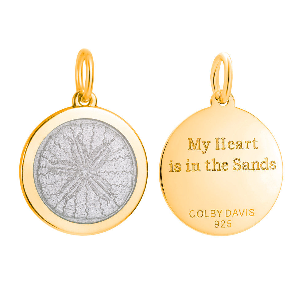 Colby Davis Pendant: Medium Sand Dollar - Gold Vermeil