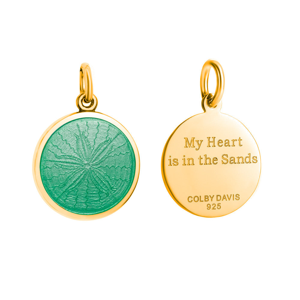 Colby Davis Pendant: Small Sand Dollar - Gold Vermeil