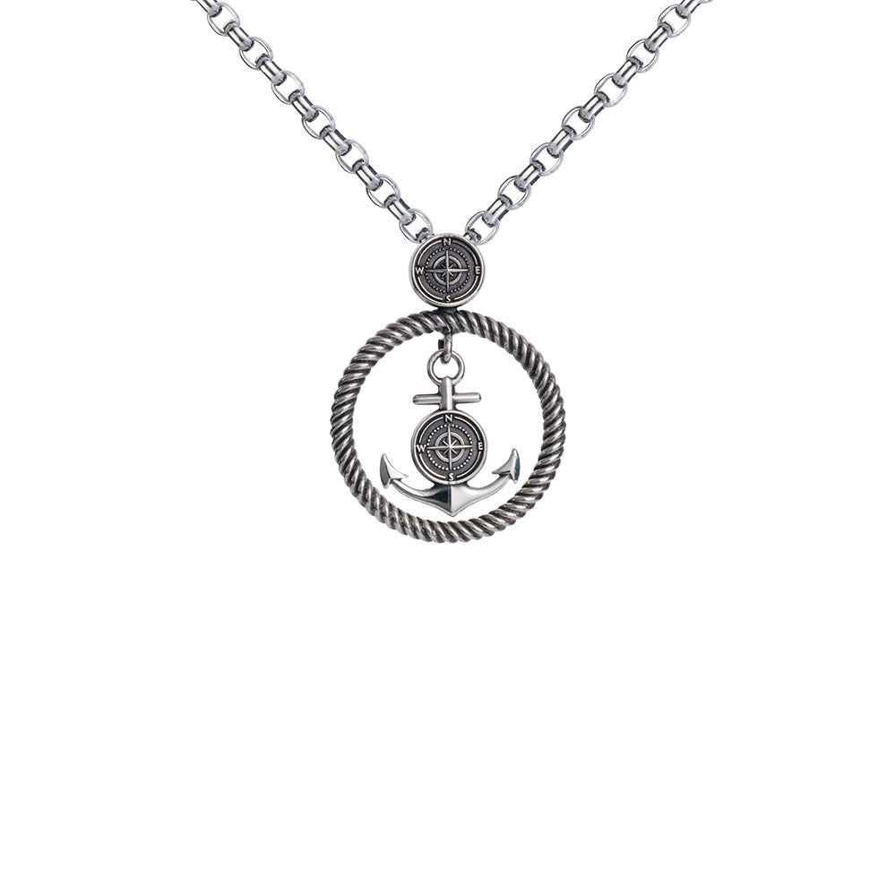 Colby Davis Pendant: Small Rowe's Wharf Sterling