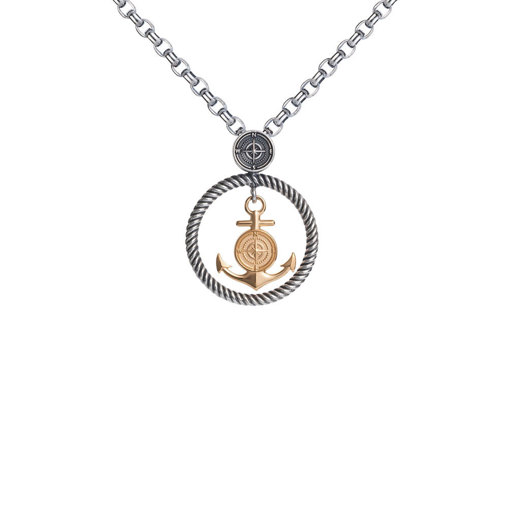 Colby Davis Pendant: Small Rowe's Wharf Gold Vermeil