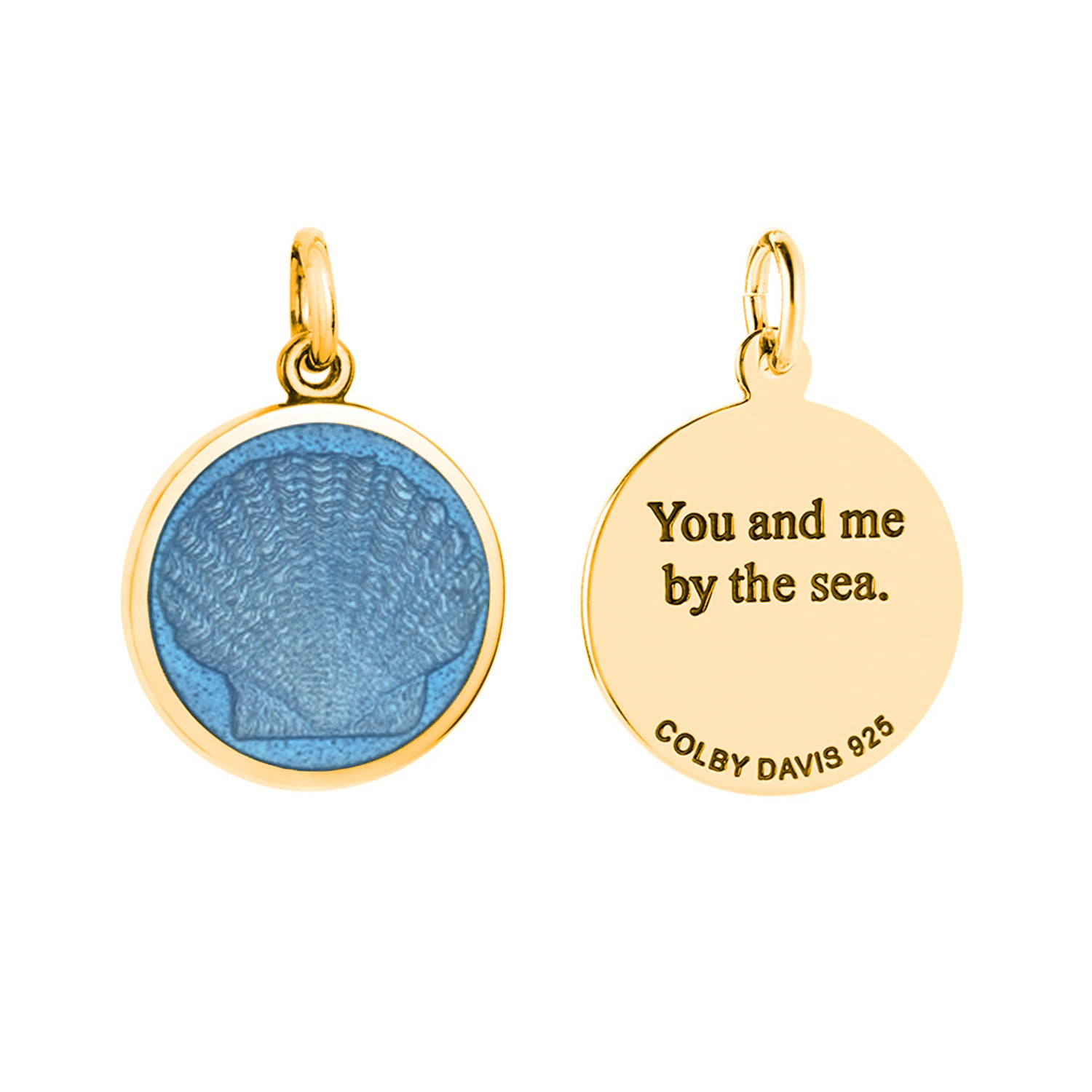 Colby Davis Pendant: Small Scallop Shell - Gold Vermeil