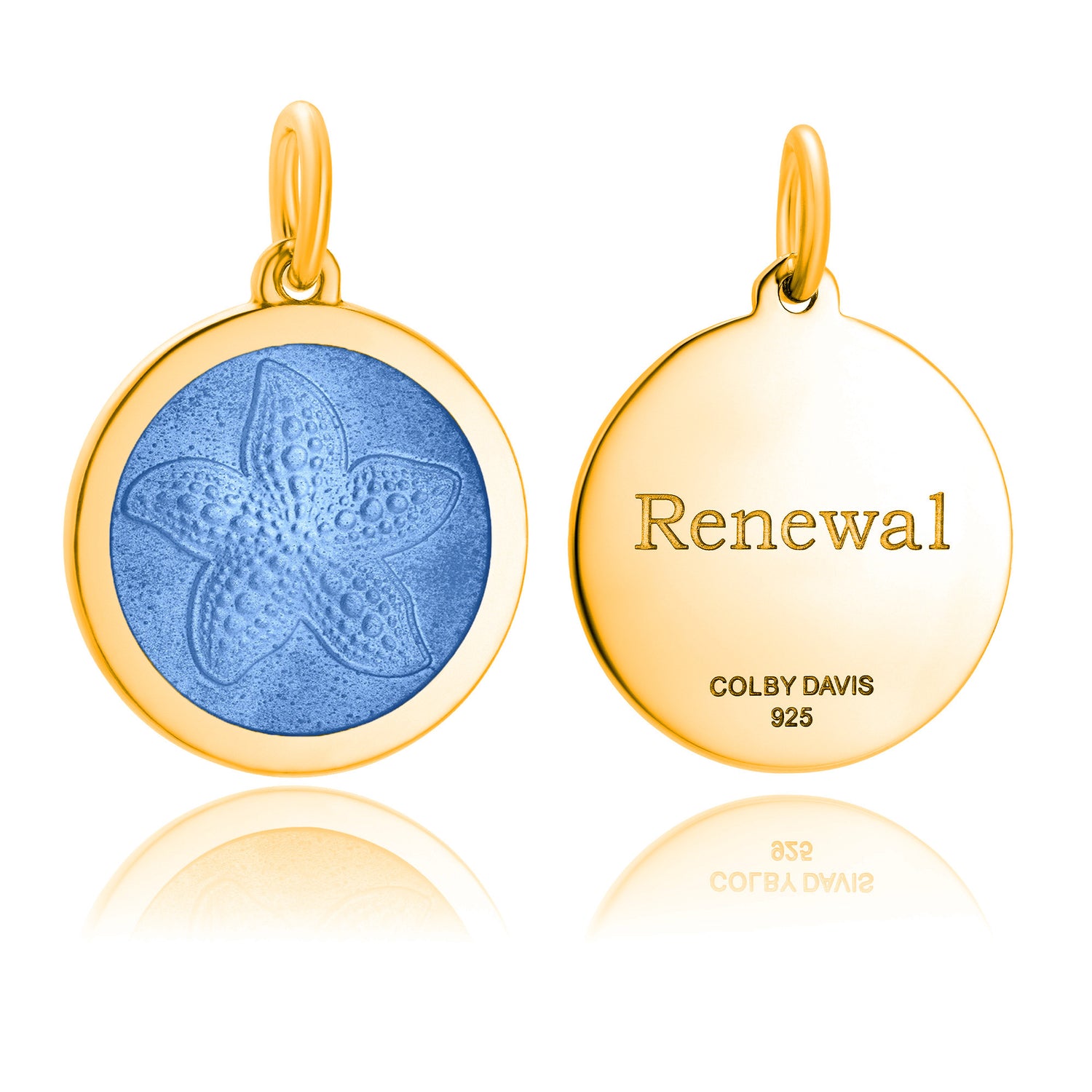 Colby Davis Pendant: Medium Starfish - Gold Vermeil