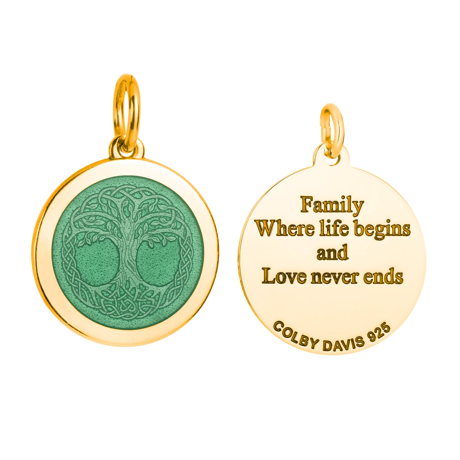 Colby Davis Pendant: Medium Tree of Life Knot - Gold Vermeil
