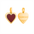 Colby Davis Pendant: You Are Loved Heart - Gold Vermeil