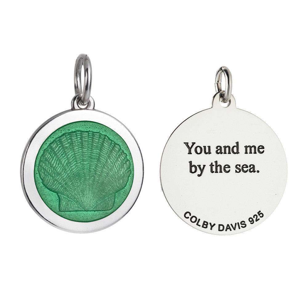 Colby Davis Pendant: Medium Scallop Shell - Sterling Silver