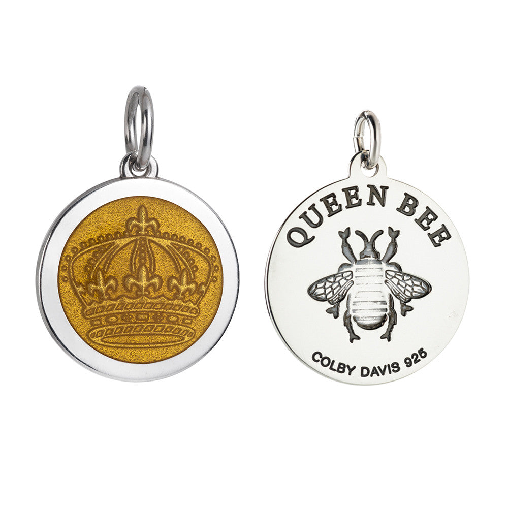 Colby Davis Pendant: Medium Queen Bee - Sterling Silver