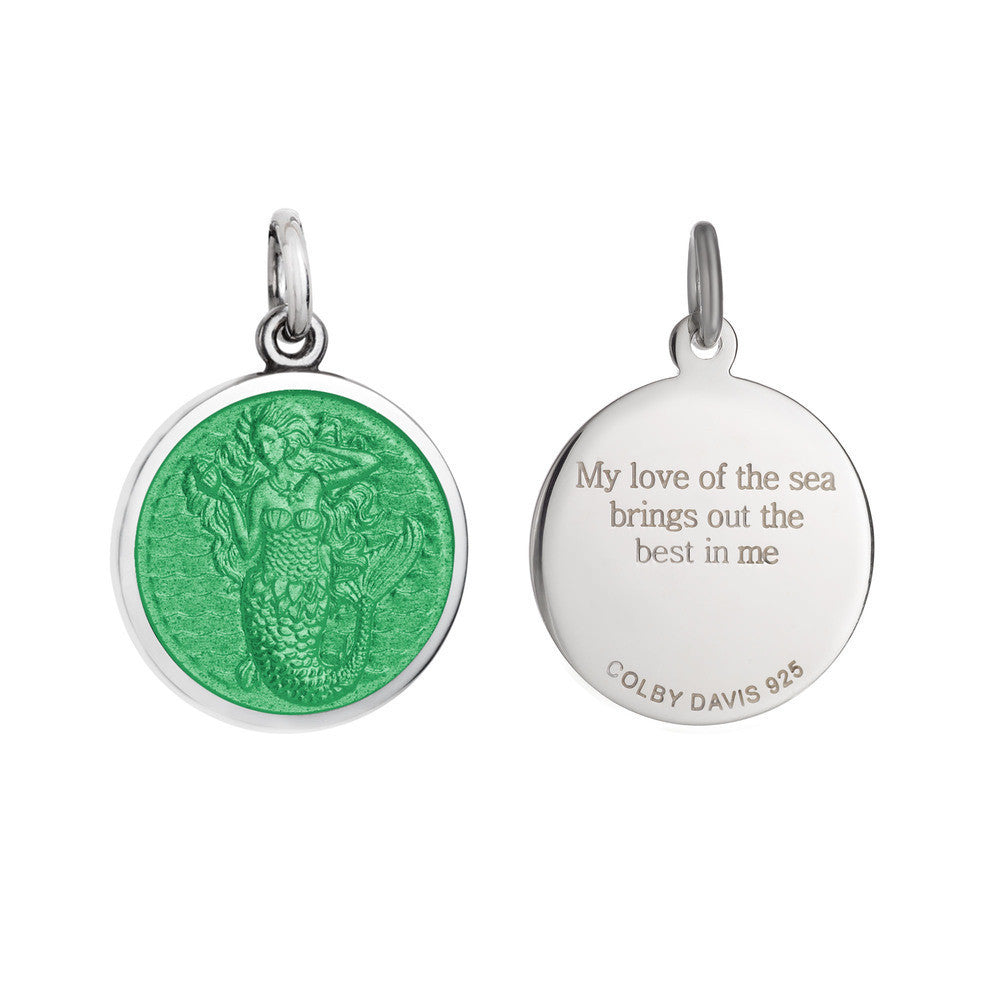 Colby Davis Pendant: Small Mermaid - Sterling Silver