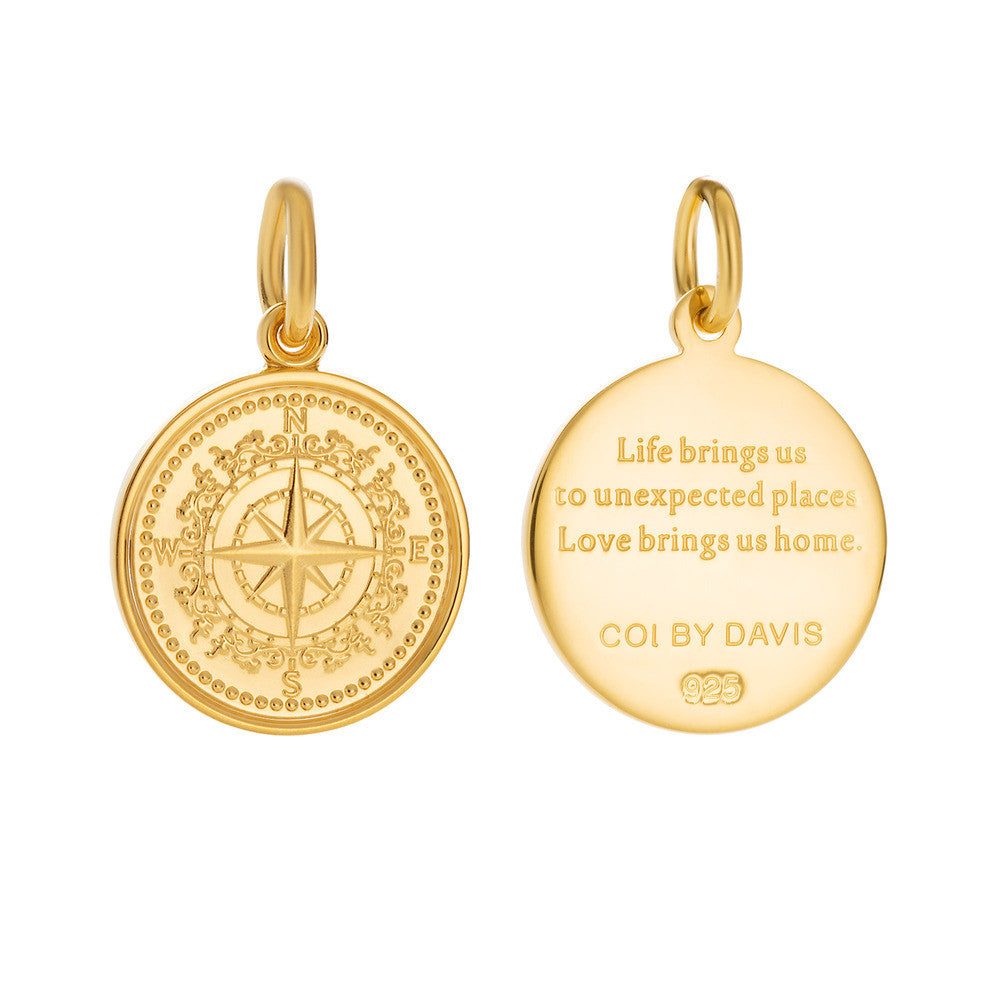 Colby Davis Pendant: Small Compass Rose - Gold Vermeil
