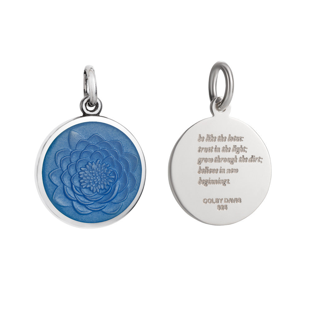 Colby Davis Pendant: Small Lotus - Sterling Silver