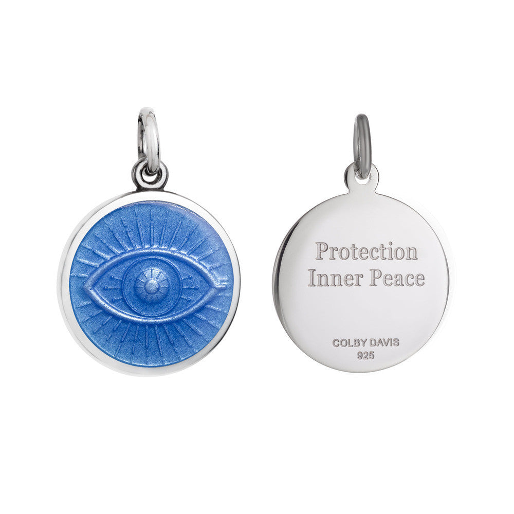 Colby Davis Pendant: Small Evil Eye - Sterling Silver