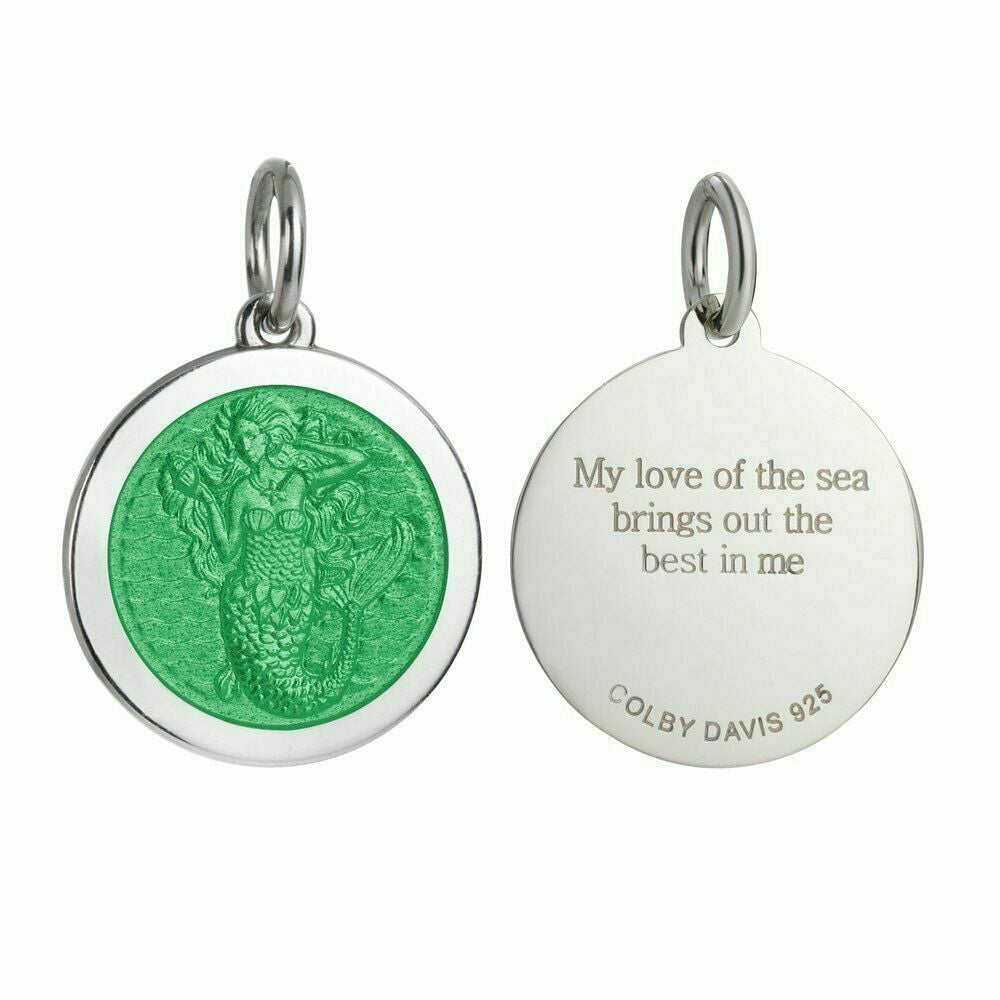 Colby Davis Pendant: Medium Mermaid - Sterling Silver