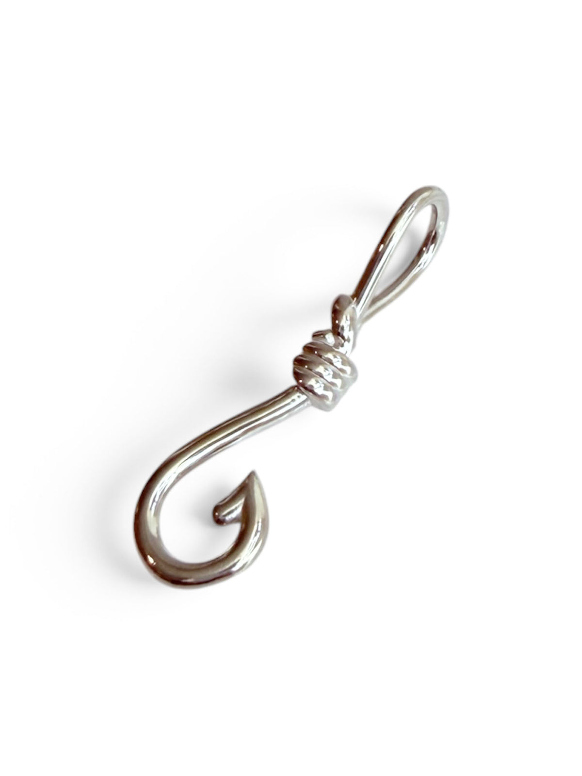 Colby Davis Fish Hook Charm - Sterling Silver