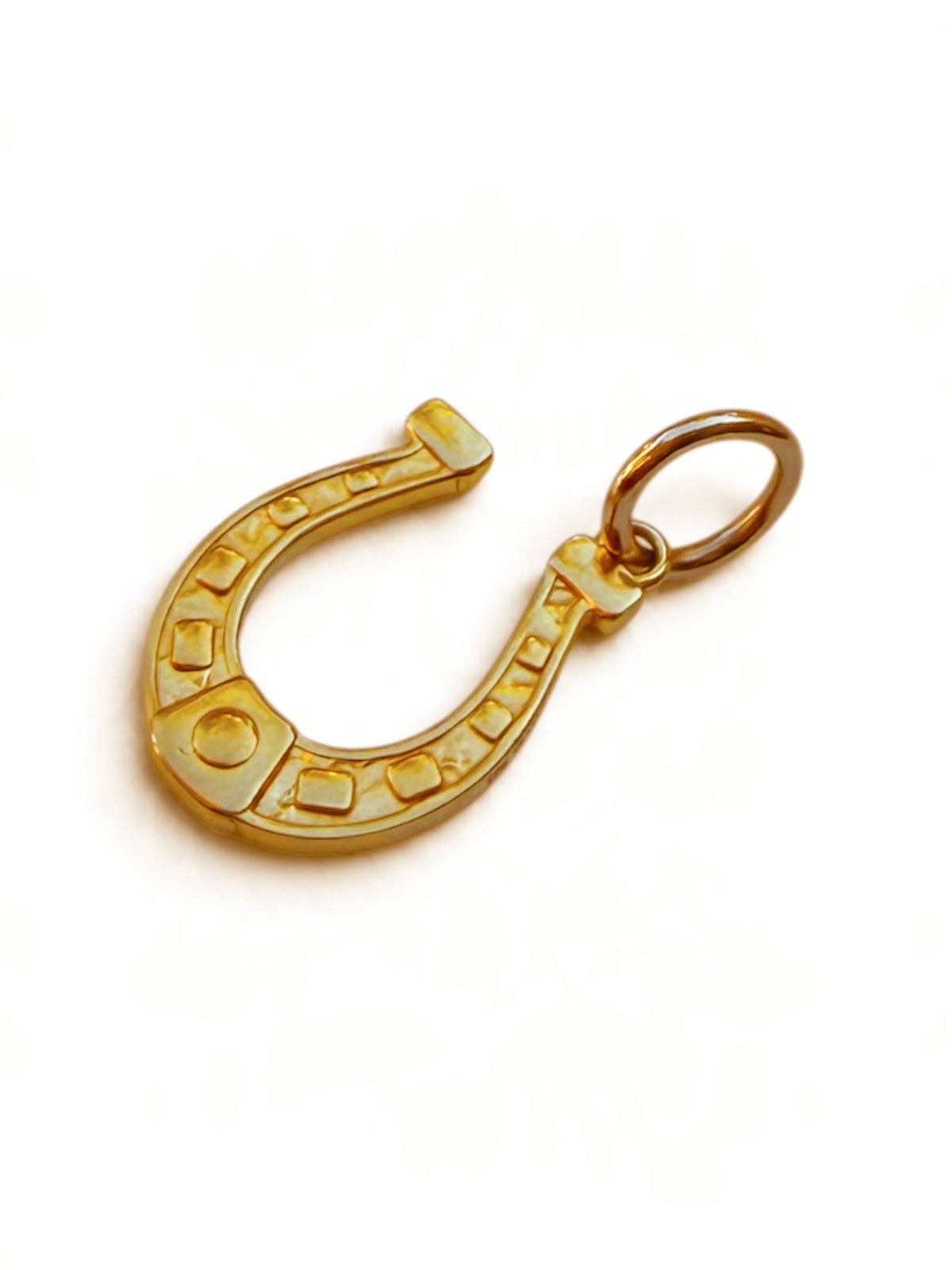 Colby Davis Charm: Horseshoe Charm Gold Vermeil