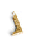 Colby Davis Charm: Riding Boot Charm Gold Vermeil